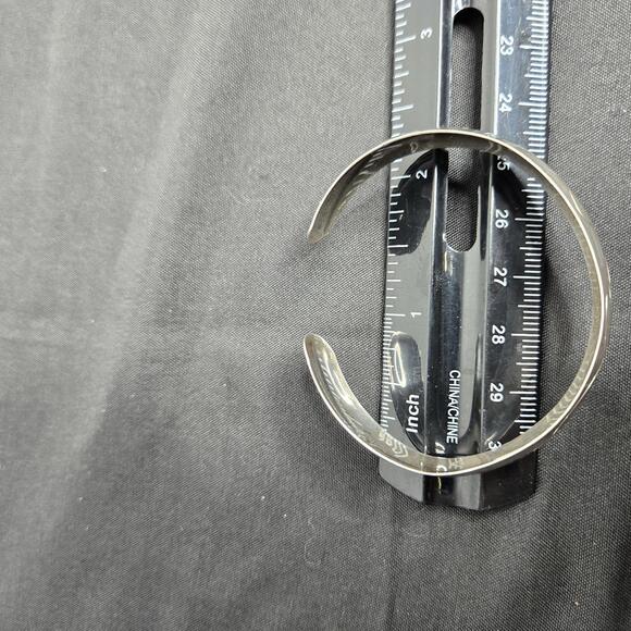 Smibo Norway Sterling Silver Engraved Cuff Bracelet Vintage Scandinavian - Picture 8 of 9